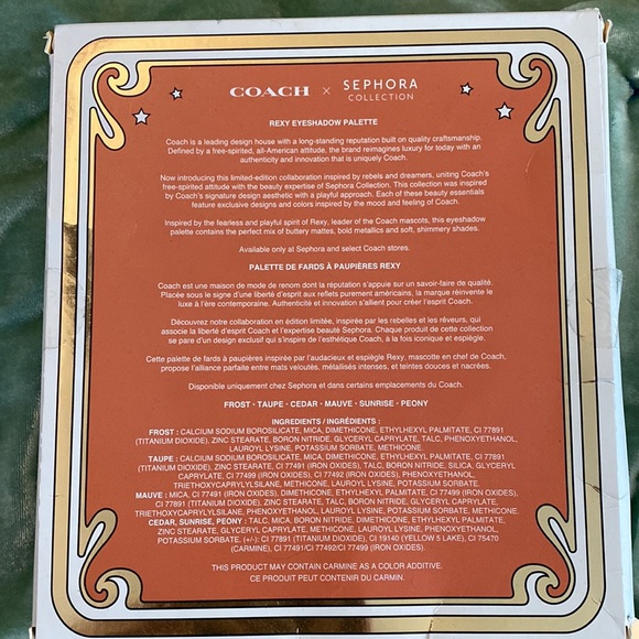 Coach x Sephora eyeshadow pallet - Picture 2 of 2